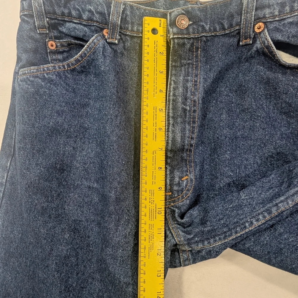 Vintage 80s Levi’s 505 Orange Tab Straight‎ Leg Jeans 38x34